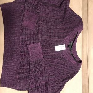 Purple sweater from Lane Bryant